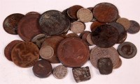 Lot 174 - Mixed lot of world coins and tokens to include;...