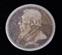 Lot 177 - South Africa, 1863 ZAR six pence, bust of Paul...