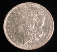 Lot 180 - USA, 1884, silver Morgan dollar, obv. Liberty...