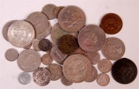 Lot 182 - Mixed lot of silver and other world coins and...
