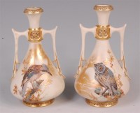 Lot 727 - A pair of late 19th century Royal Worcester...
