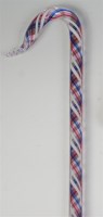 Lot 759 - A Victorian clear glass walking cane, having a...