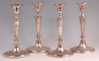 Lot 803 - *Two pairs of matching Edwardian silver...