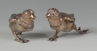 Lot 816 - *A pair of continental silver novelty...