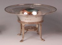 Lot 825 - *A George V silver dish on stand, of...