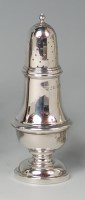 Lot 831 - A George V silver lighthouse pepperette,...