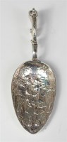 Lot 869 - A late 19th century Continental silver caddy...