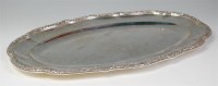 Lot 873 - A 19th century French silver platter, of...