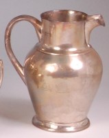 Lot 822 - *An Edwardian silver milk jug, of plain...