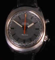 Lot 1013 - A late 1960s gents Omega Chronostop steel...