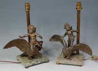 Lot 1036 - # A pair of early 20th century gilt metal...