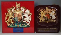 Lot 1038 - # A Queen Elizabeth II glass Royal Warrant,...