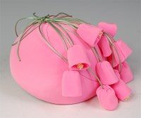 Lot 1039 - # Frederick Fox - Pink hat with bells, this is...