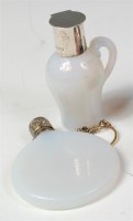Lot 1060 - A late Victorian opaline glass scent bottle,...