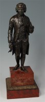 Lot 1068 - A late 19th century bronze sculpture of Thomas...