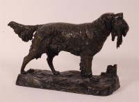 Lot 1083 - After Jules Moigniez - Gundog with bird in its...