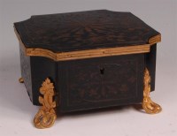 Lot 1087 - A Regency ebonised and gilt brass mounted...