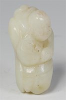 Lot 1107 - A 19th century Chinese carved and polished...