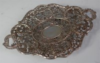 Lot 1113 - A circa 1900 Chinese silver sweetmeat dish,...