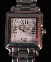 Lot 986 - A ladies Chopard Happy Sport stainless steel...