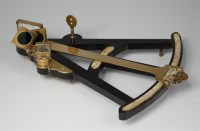 Lot 1027 - A mid-19th century ebonised sextant by Spencer...