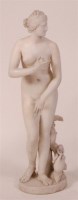Lot 1044 - # An Italian carrera marble carving of Venus...