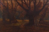 Lot 1194 - William Beechey - Beeches at Burnham Wood, oil...