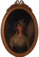 Lot 1204 - Follower of George Romney - Half length...