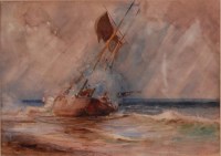 Lot 1221 - Charles Mayes Wigg (1889-1969) - A beached...