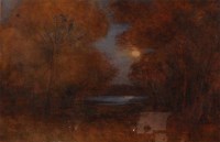 Lot 1222 - Charles Mayes Wigg (1889-1969) - A moonlit...