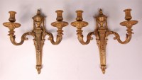 Lot 1076 - A pair of French circa 1900 finely cast gilt...