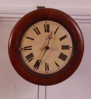 Lot 1255 - A Victorian mahogany cased postman's alarm...