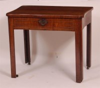 Lot 1313 - An 18th century walnut and crossbanded...