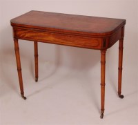 Lot 1315 - A Regency satinwood and rosewood crossbanded D-...