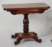 Lot 1330 - A William IV mahogany pedestal tea table,...