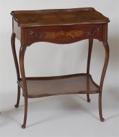 Lot 1333 - # A Sheraton Revival mahogany and marquetry...