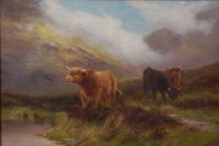 Lot 1185 - Daniel Sherrin (1868-1940) - Highland cattle...