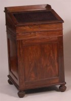 Lot 1341 - A Regency rosewood campaign type writing...