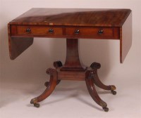 Lot 1342 - A Regency mahogany pedestal sofa table, having...