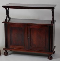 Lot 1356 - A George IV rosewood buffet whatnot, with...