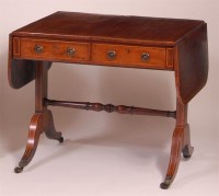 Lot 1284 - *A Regency mahogany and rosewood crossbanded...