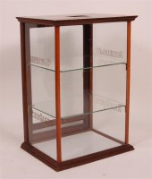 Lot 1295 - A baker's counter-top cake display cabinet,...