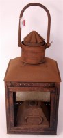 Lot 160 - Possible railway hand lantern with sprint...