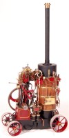 Lot 182 - A finely built upright dairy engine model with...