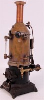 Lot 31 - Bing Germany, vertical steam engine plated GBN...