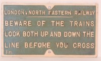 Lot 53 - A cast iron London North Eastern Railway...