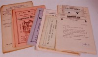 Lot 57 - A collection of advertising leaflets to...