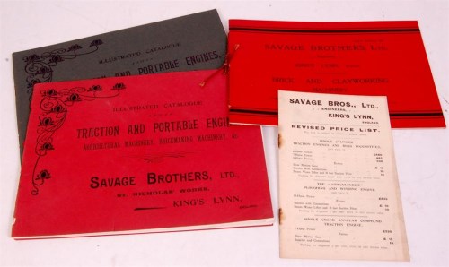 Lot 60 - Savage Brothers green and red cover catalogues,...