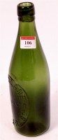 Lot 106 - A rare green beer bottle from 'R&J DRANE...