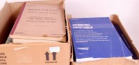 Lot 107 - 2 boxes of railway timetables mostly modern...